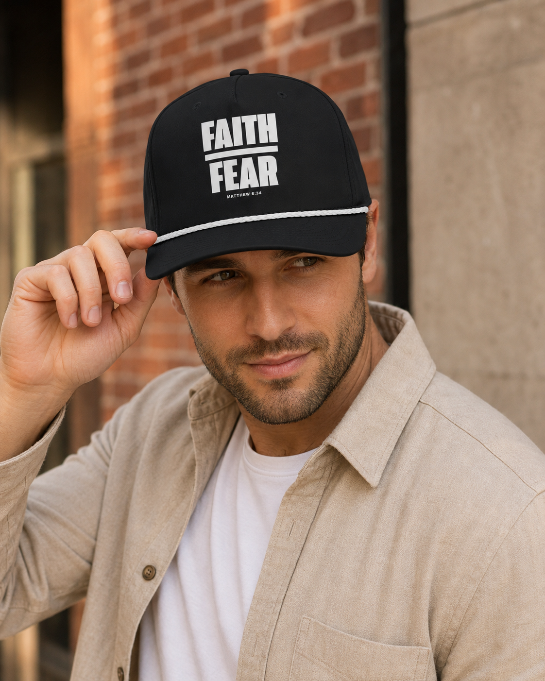 Faith over Fear Rope Hat