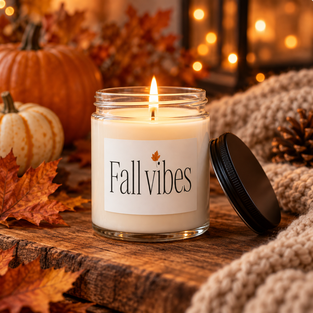 Fall Vibes Scented soy candle