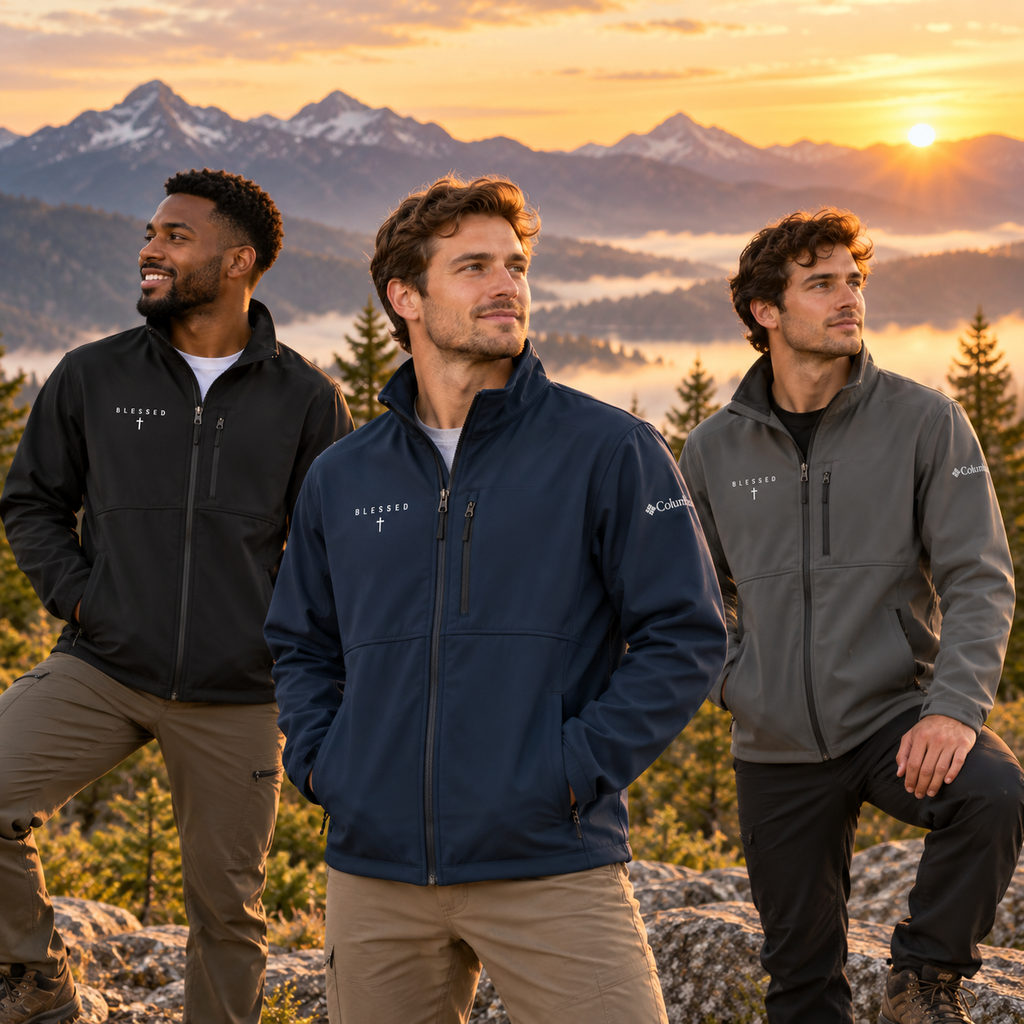 Blessed Men's Columbia Soft Shell Jacket