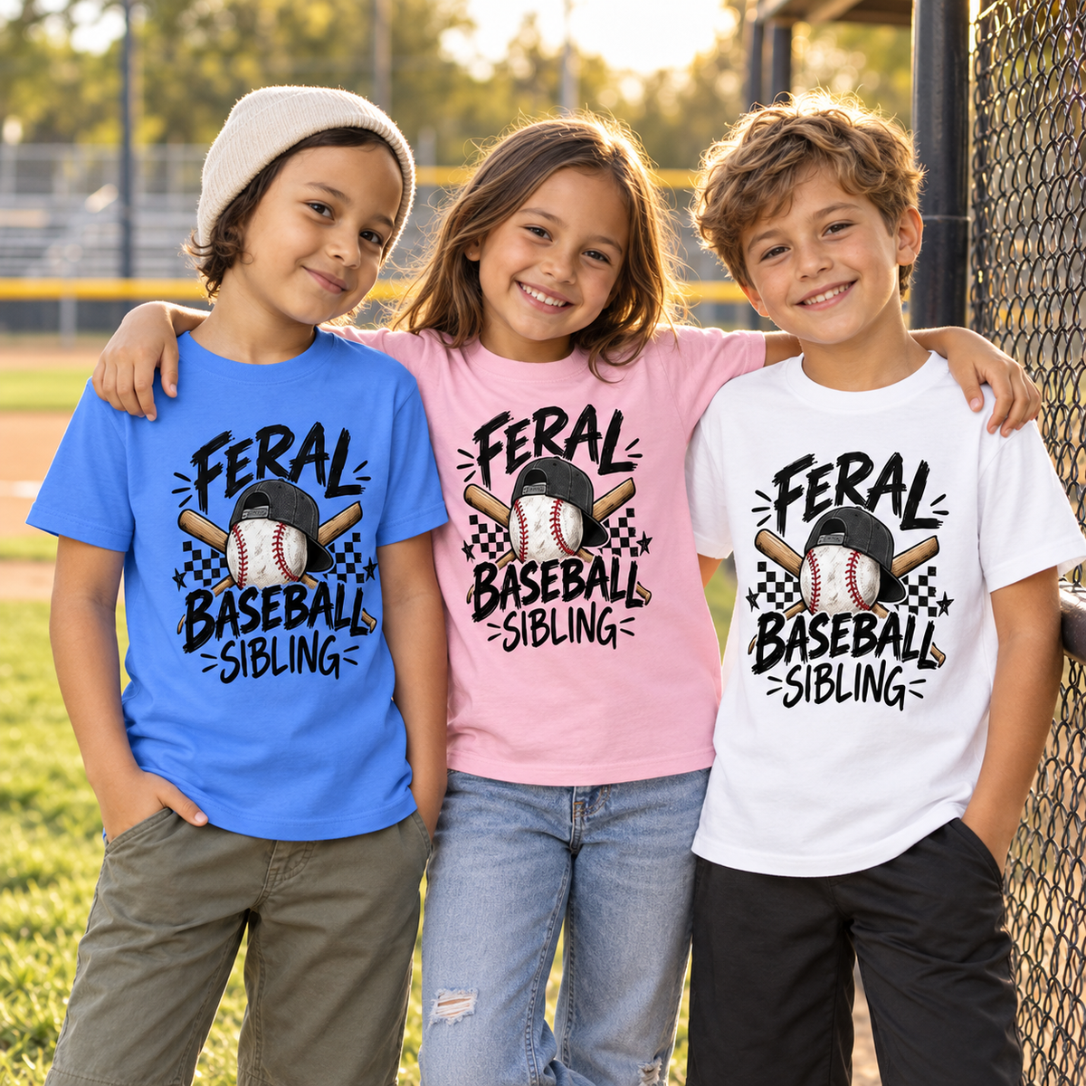 Feral Baseball Toddler Short Sleeve Tee