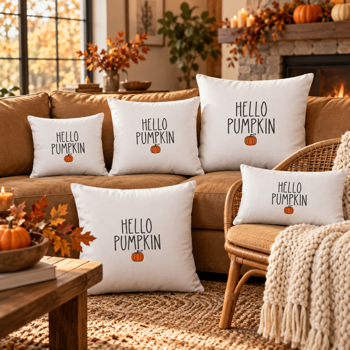 Hello Pumpkin Premium Pillow